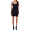 Off-White Off Stamp Rib Basic Mini Dress