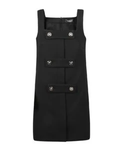 Versace Double Techno Cavalry Twill Dress