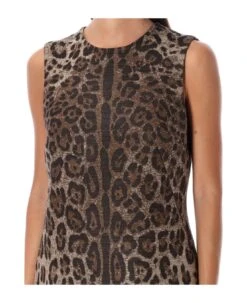 Dolce & Gabbana Leopard Jacquard Midi Dress -Italist Store 5ea95712ad99601846a55aa7f4da8479