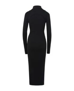 Off-White Black Cotton Maxi Dress -Italist Store 5eca3a32f7b53ce36608868211c5e807