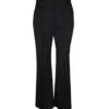 Lanvin Tailored Flared Trousers In Black Wool