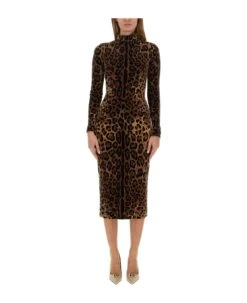 Dolce & Gabbana Dress With Animal Pattern