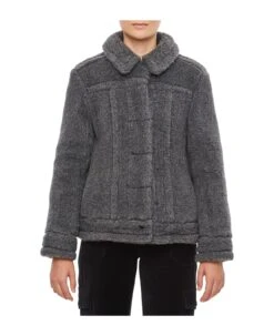Max Mara Teddino Biker Short Coat