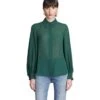 Chloé Blouse In Green Silk