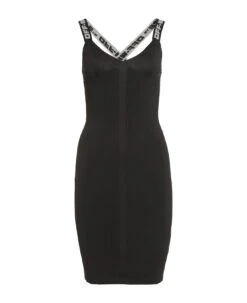 Off-White Knitted Stretch Mini-dress