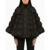 Chloé Black Quilted Down Jacket/sleeve