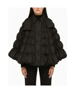 Chloé Black Quilted Down Jacket/sleeve