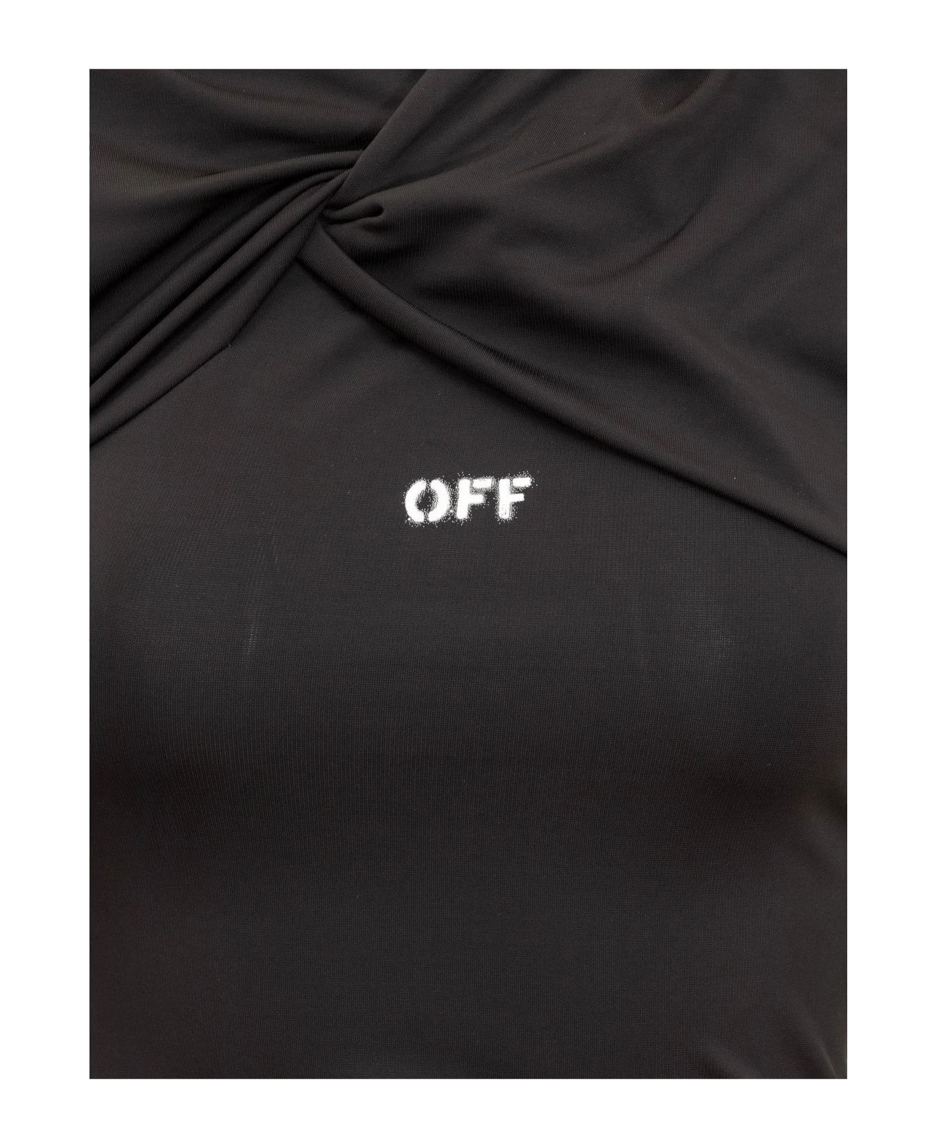 Off-White Fluid Mini Dress 4 Off-White Fluid Mini Dress - Image 4