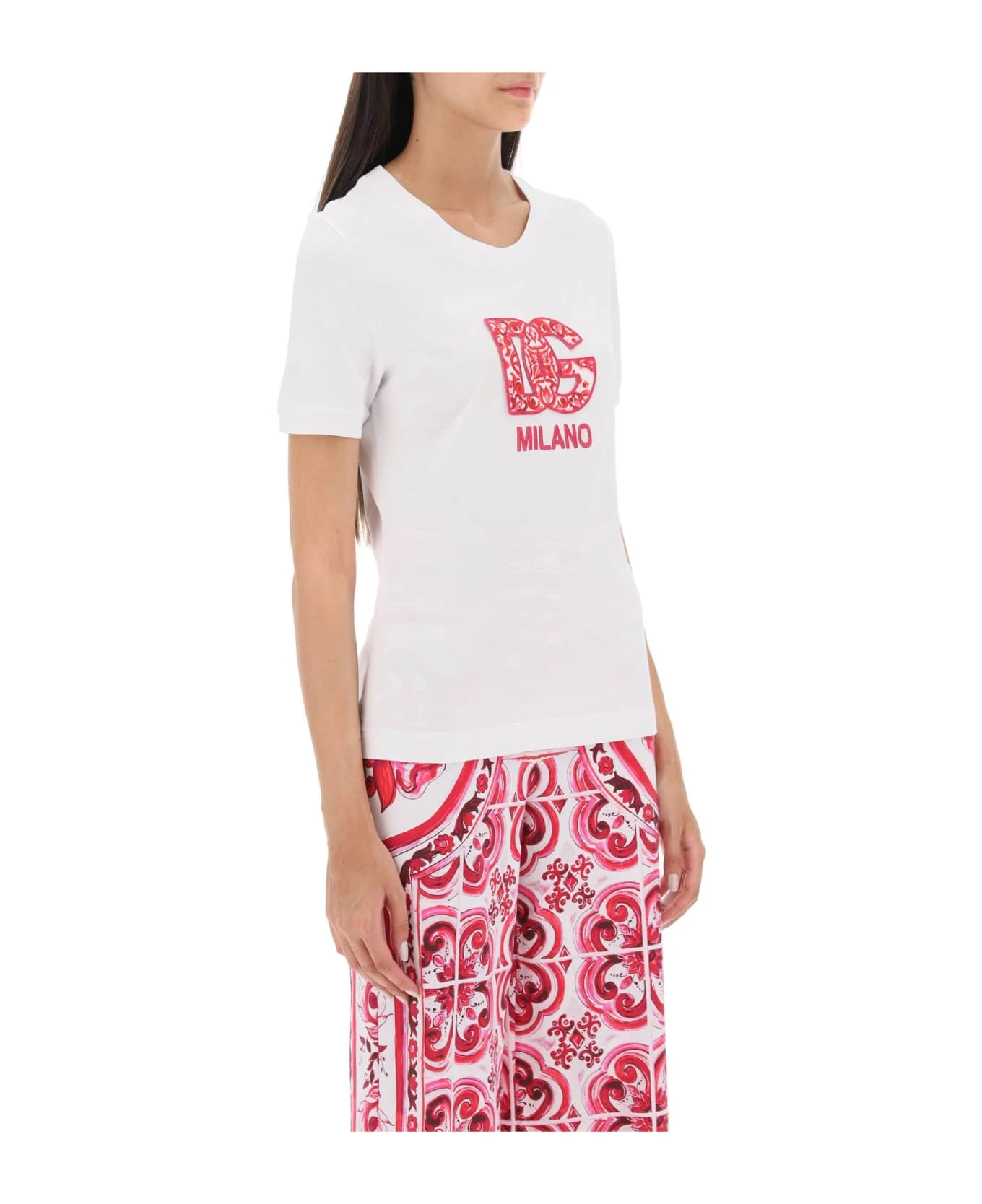 Dolce & Gabbana T-shirt With Dg Patch 2 Dolce & Gabbana T-shirt With Dg Patch - Image 2