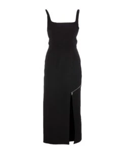 Alexander McQueen Cut-out And Zip Dress