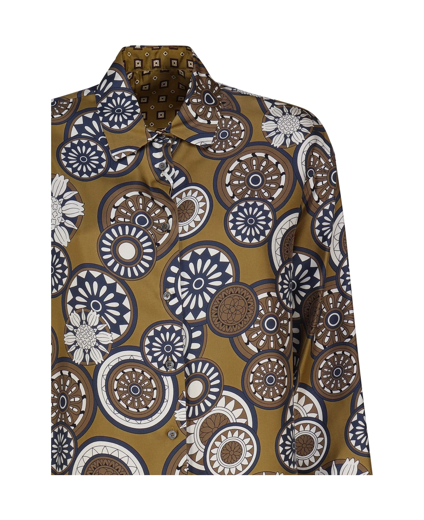 Max Mara Timeshirt Reversible Shirt In Printed Silk 3 Max Mara Timeshirt Reversible Shirt In Printed Silk - Image 3