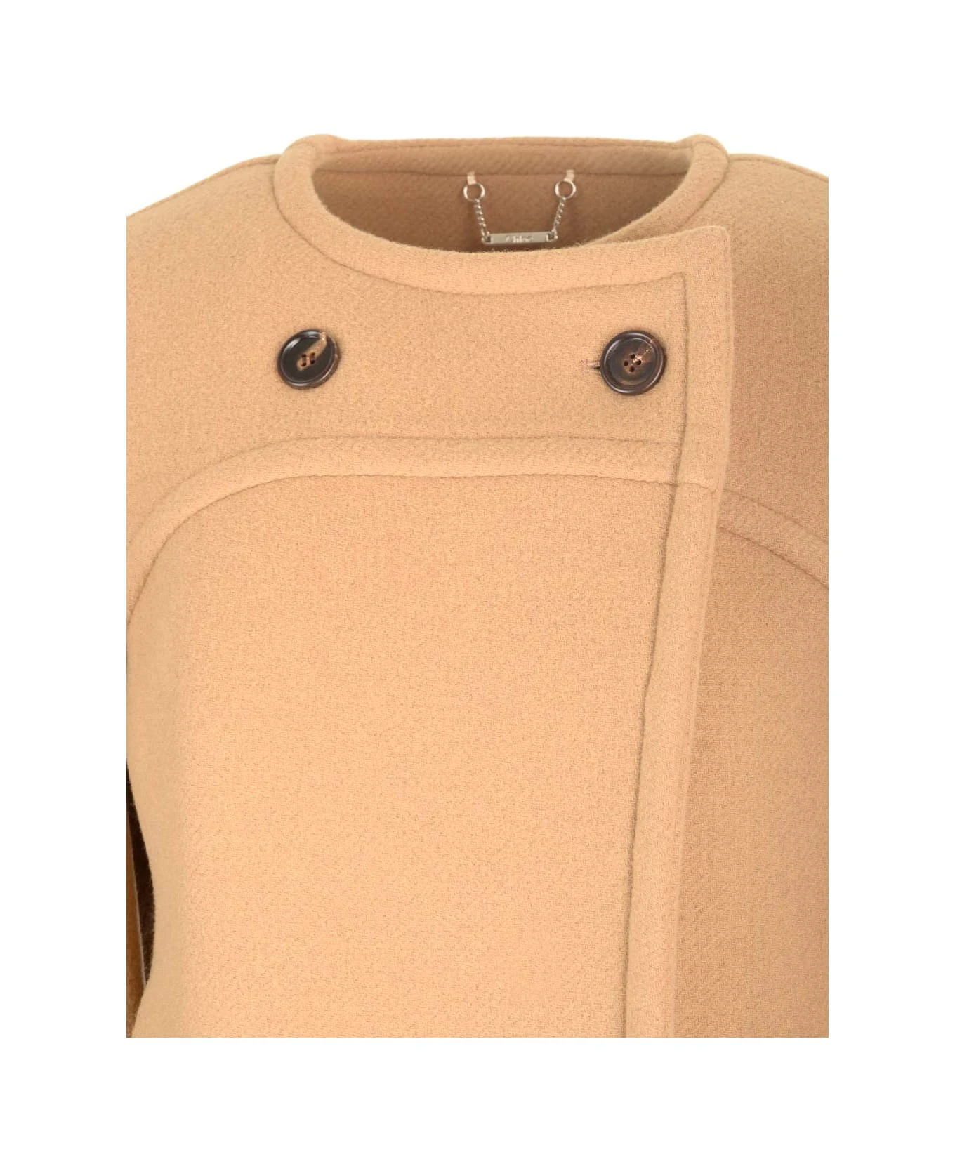 Chloé Boxy Fit Wool Coat 4 Chloé Boxy Fit Wool Coat - Image 4