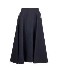 Valentino Garavani Blue Midi Skirt