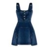 Alexander McQueen Denim Mini Dress