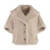 Max Mara Cambusa Wool Blend Cape Coat