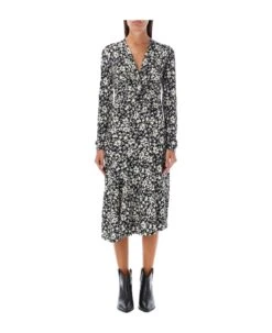 Lania Midi Dress Print