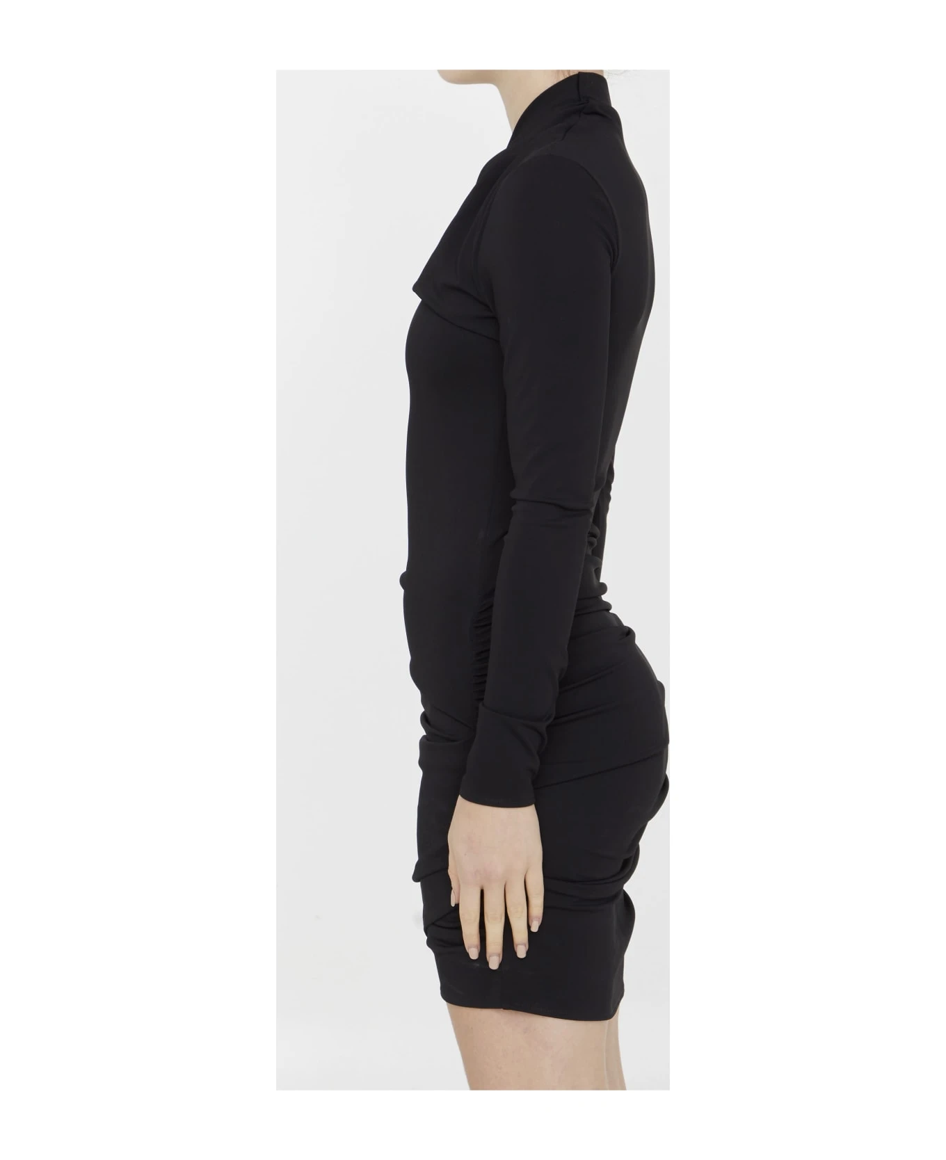 Off-White Fluid Jersey Twist Mini Dress 3 Off-White Fluid Jersey Twist Mini Dress - Image 3