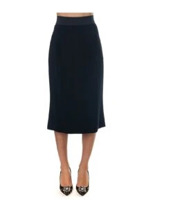 Dolce & Gabbana Cady Black Skirt