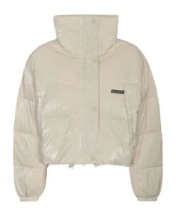 Logo Cropped Padded Jacket