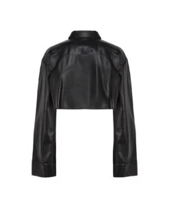 Loewe Crop-top Shirt In Leather 7 Loewe Crop-top Shirt In Leather -Italist Store 718818e6e8e0b41208faedd9e8a3efea