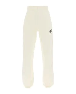 Off-White Joggers With Flocked Logo
