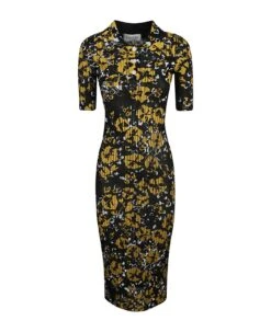 Lanvin Floral Polo Midi Dress