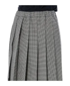 Comme Des Garcons Pleated Midi Skirt Houndstooth -Italist Store 7486e3b6b800320b7e3ba2c30f661758