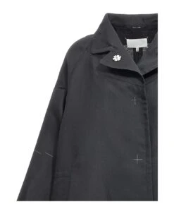Maison Margiela Contrast Stitching Silk Coat -Italist Store 7514b2ae8f6369f4b099453baf72d857