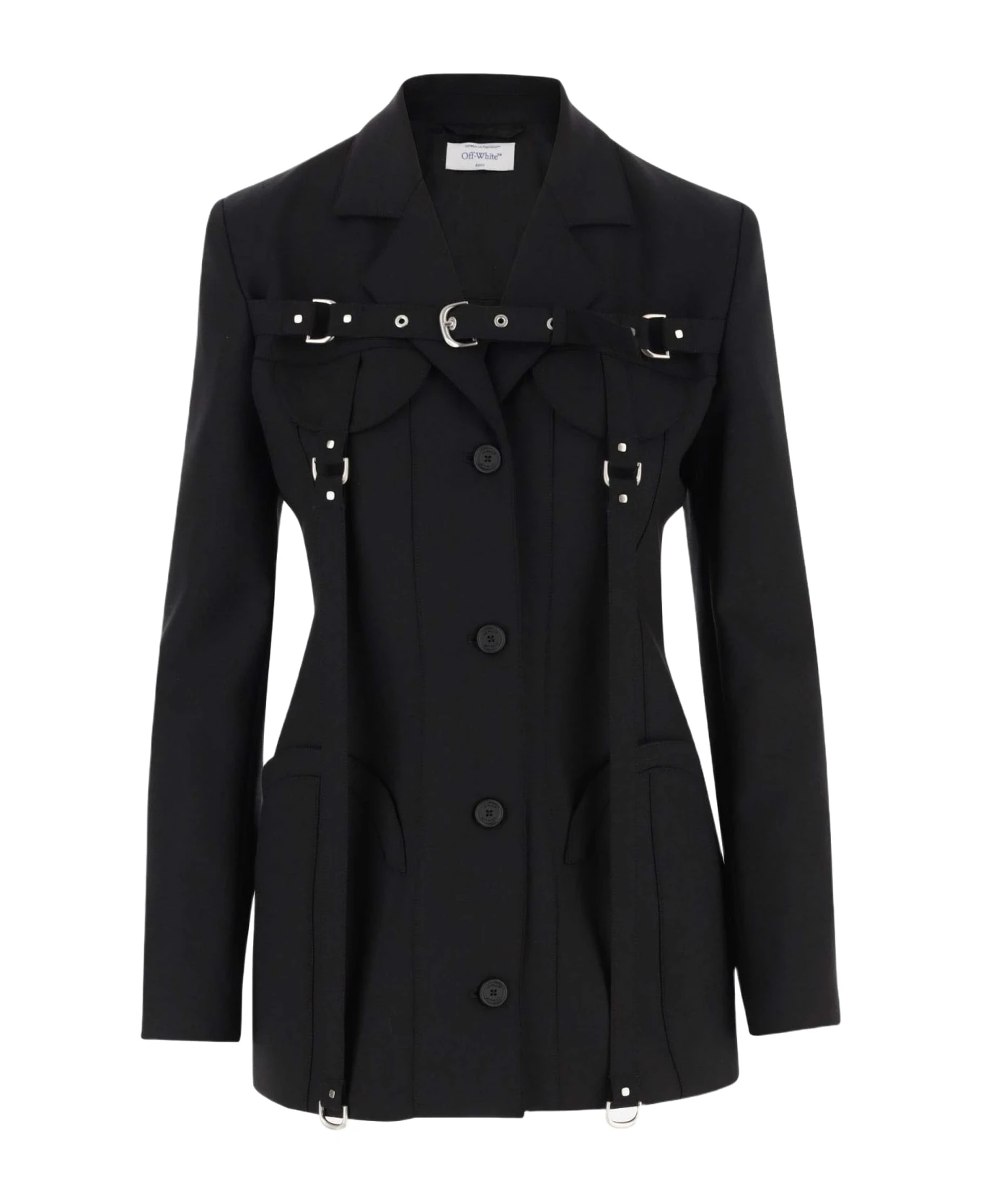 Off-White Stretch Wool Blazer 1 Off-White Stretch Wool Blazer