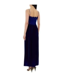 Gucci Blue Velvet Dress -Italist Store 7be2bdb2a02c56768e5da90c0f6c133c