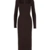 Dolce & Gabbana Stretch Technical Jersey Longuette Dress