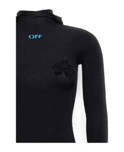 Off-White Long Hooded Dress -Italist Store 7d7b3c29b9e3548c4dd591a1f3fb1ec9