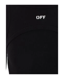 Off-White Off Stamp Rib Round Long Dres Black Whit -Italist Store 7fa4b2828ed0ded10bb7ec7ea4260b5b