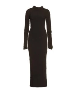 Balenciaga Spiral Knitted Dress