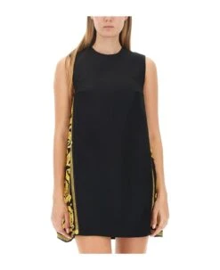 Versace Mini Baroque Dress -Italist Store 8089588bd5b83a297a28fdad25cebc95