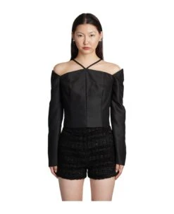 IRO Paju Topwear In Black Wool