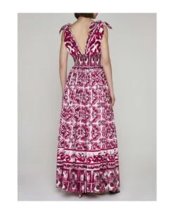 Dolce & Gabbana Majolica Print Cotton Maxi Dress 7 Dolce & Gabbana Majolica Print Cotton Maxi Dress -Italist Store 80e255d8fbb4479322df5c3104c10171