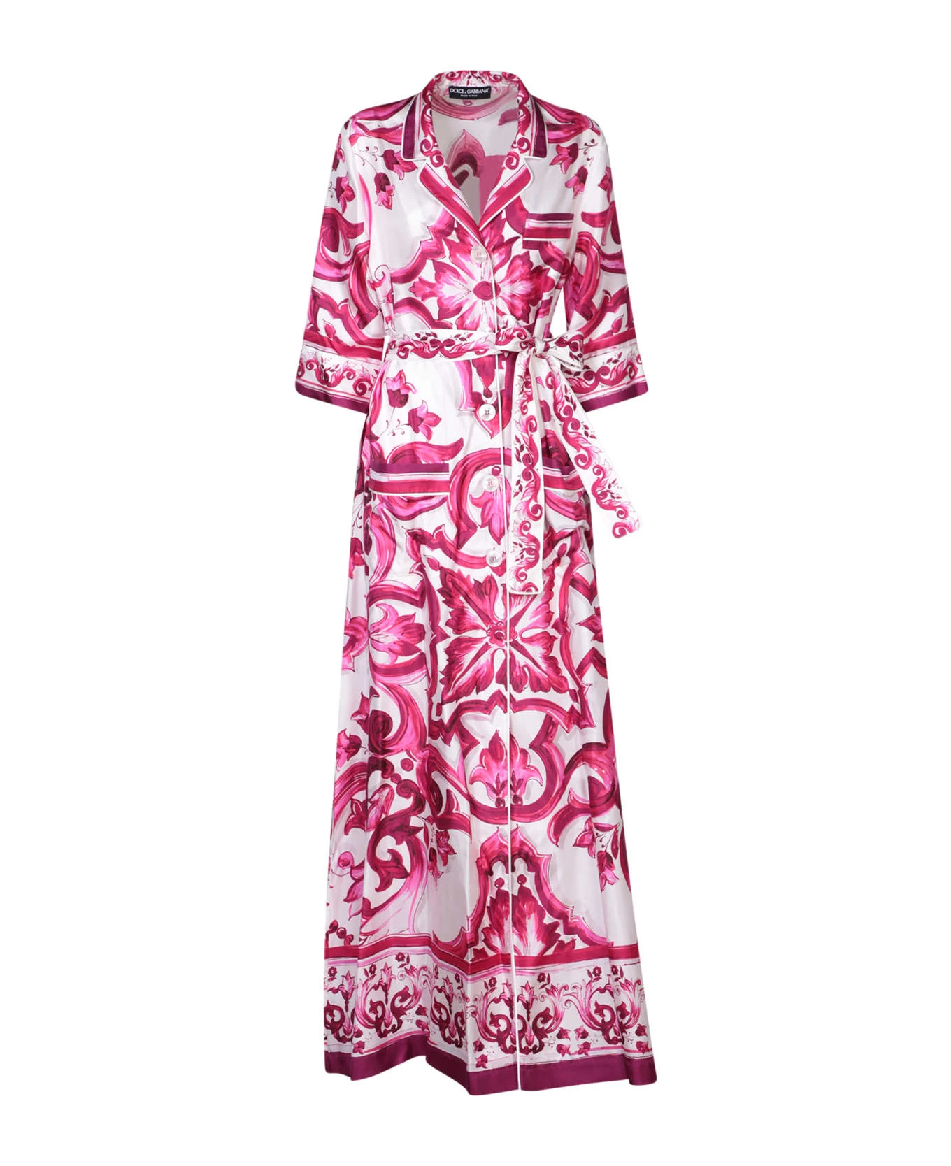 Dolce & Gabbana Multicolor Three Quarter Dress 1 Dolce & Gabbana Multicolor Three Quarter Dress