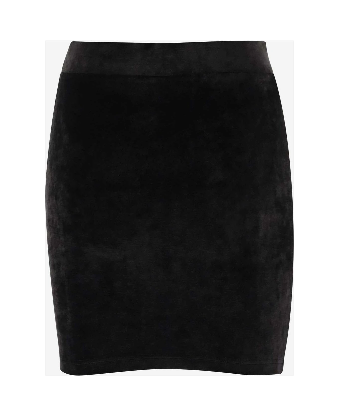 Balenciaga Fluid Velvet Jersey Miniskirt 2 Balenciaga Fluid Velvet Jersey Miniskirt - Image 2