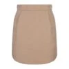 Max Mara Bobbio Mini Skirt In Camel