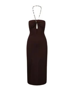 The Attico Halterneck Midi Dress