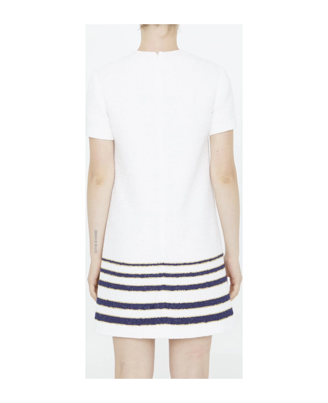 Valentino Garavani Mariniere Tweed Short Dress 4 Valentino Garavani Mariniere Tweed Short Dress - Image 4