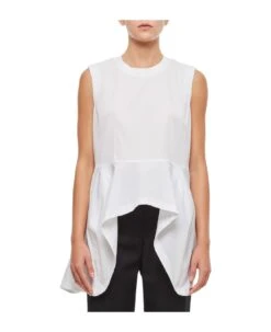 Comme Des Garcons Cotton Sleeveless Blouse