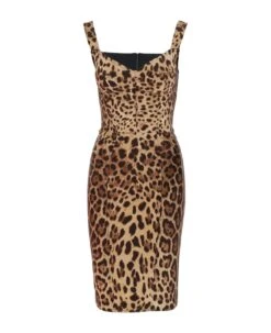 Dolce & Gabbana Printed Lace Shift Dress