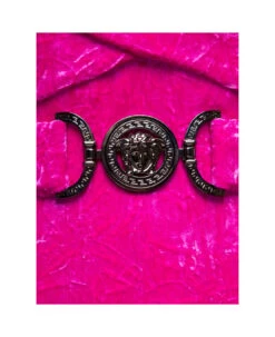 Versace Fuchsia Hooded Jumpsuit With Crisscross Medusa Biggie Belt In Crushed Velvet Woman 5 Versace Fuchsia Hooded Jumpsuit With Crisscross Medusa Biggie Belt In Crushed Velvet Woman -Italist Store 8477d302903fa1371d18e99cb72f9628