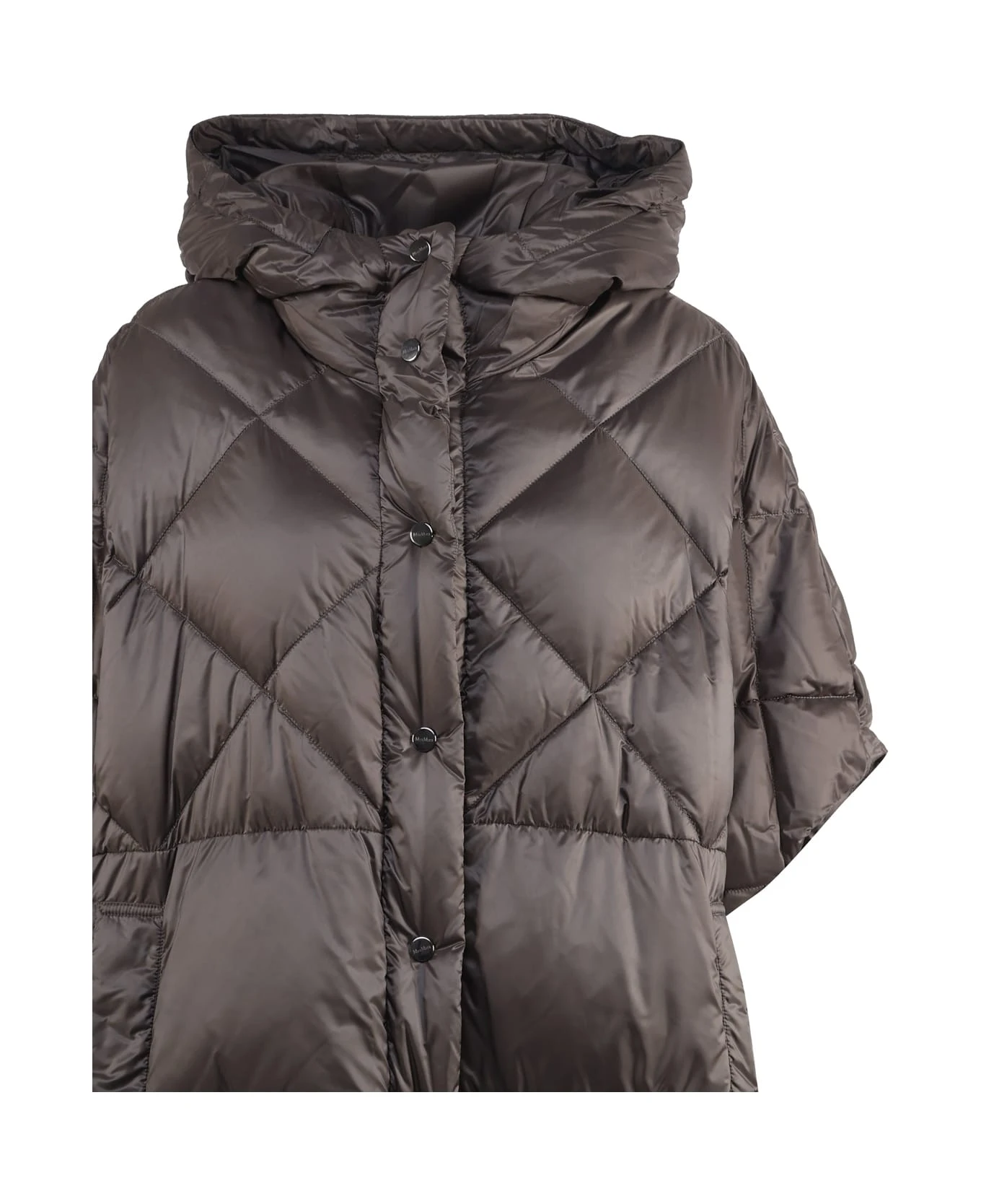 Max Mara Long Parka In Water-repellent Canvas 3 Max Mara Long Parka In Water-repellent Canvas - Image 3
