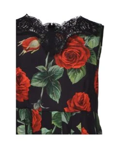 Dolce & Gabbana Dress With Rose Print 6 Dolce & Gabbana Dress With Rose Print -Italist Store 84fa4cbdabd839a9207e1f1297b99893