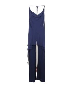 Alberta Ferretti Asymmetric Tied Jumpsuit