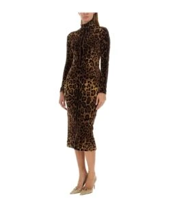 Dolce & Gabbana Dress With Animal Pattern -Italist Store 8635f79b87852ba7c3a2725e52068b17