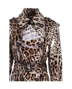 Dolce & Gabbana Leopard-printed Straight Hem Trench Coat -Italist Store 880147e9c90d056627e97e7711c85fb9
